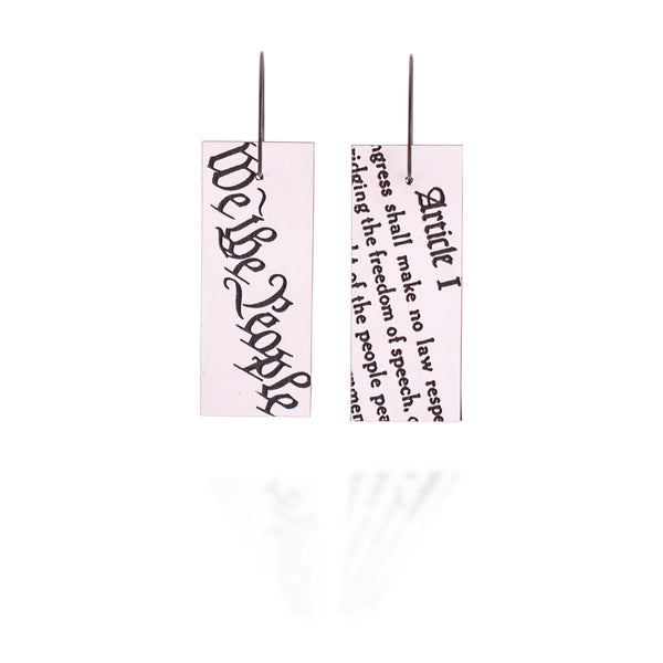 First Amendment 'We the People' Free Speech Earrings ♻️