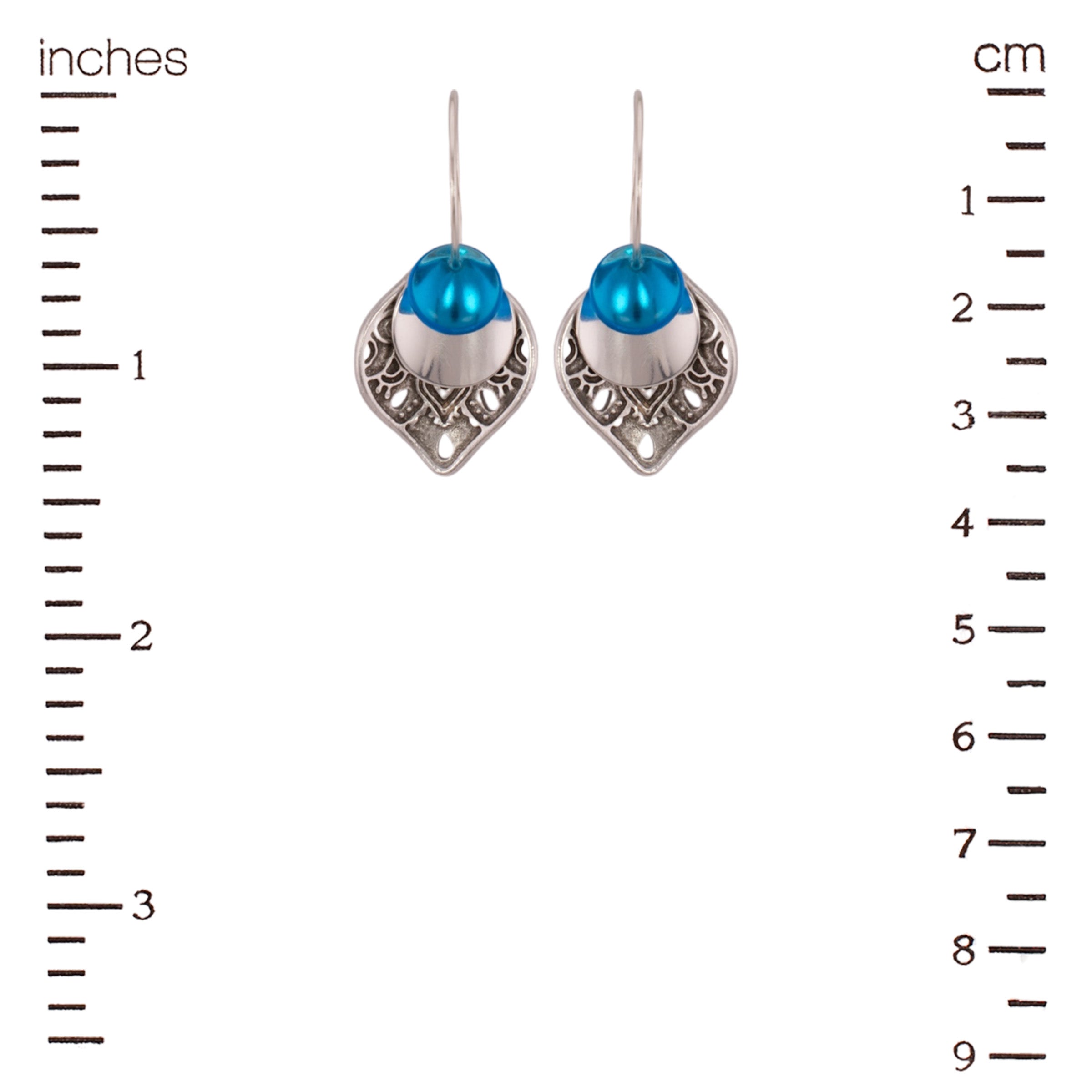 Bead Stackers Interchangeable Earrings (Engraved Pewter)