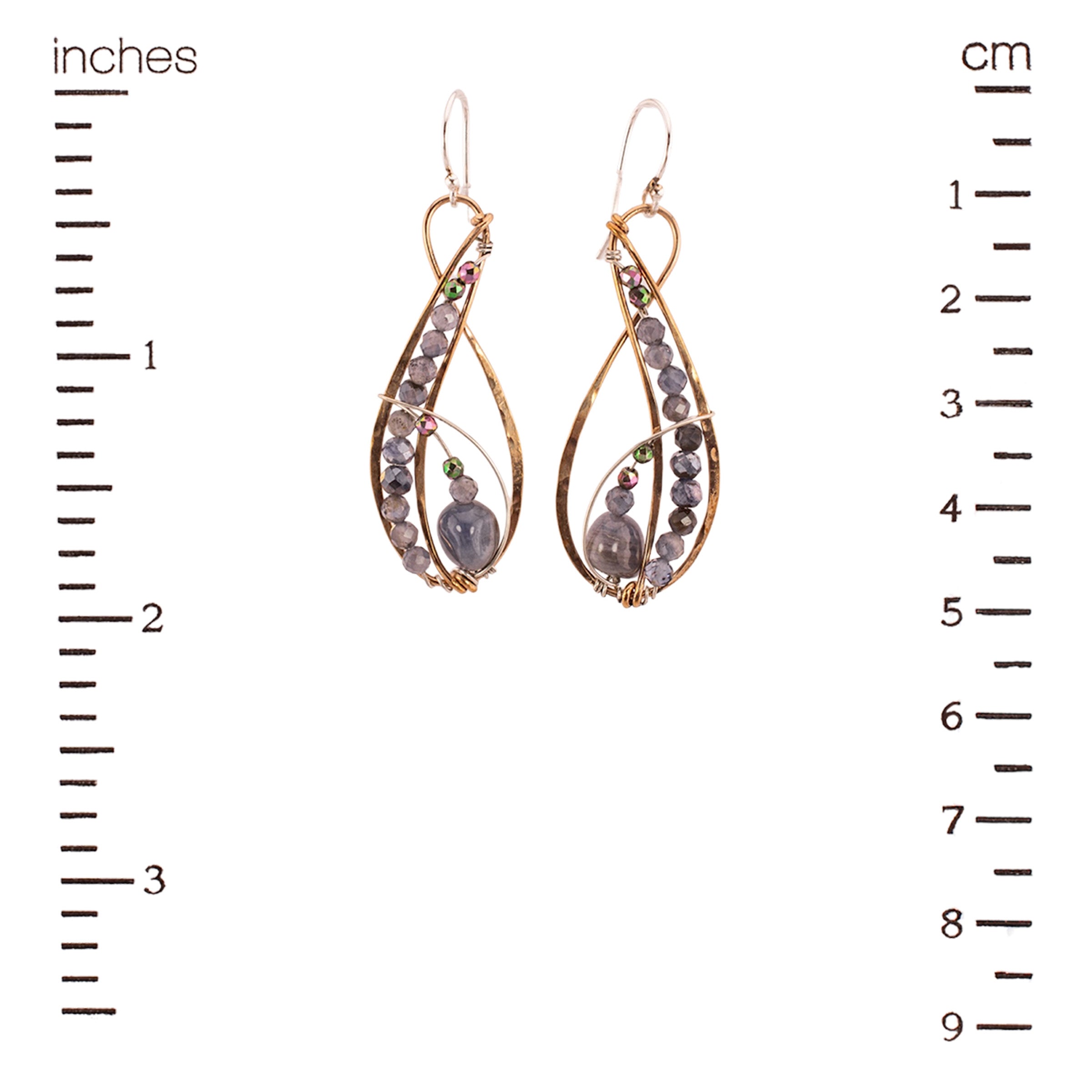 Iolite & Oblivion Earrings