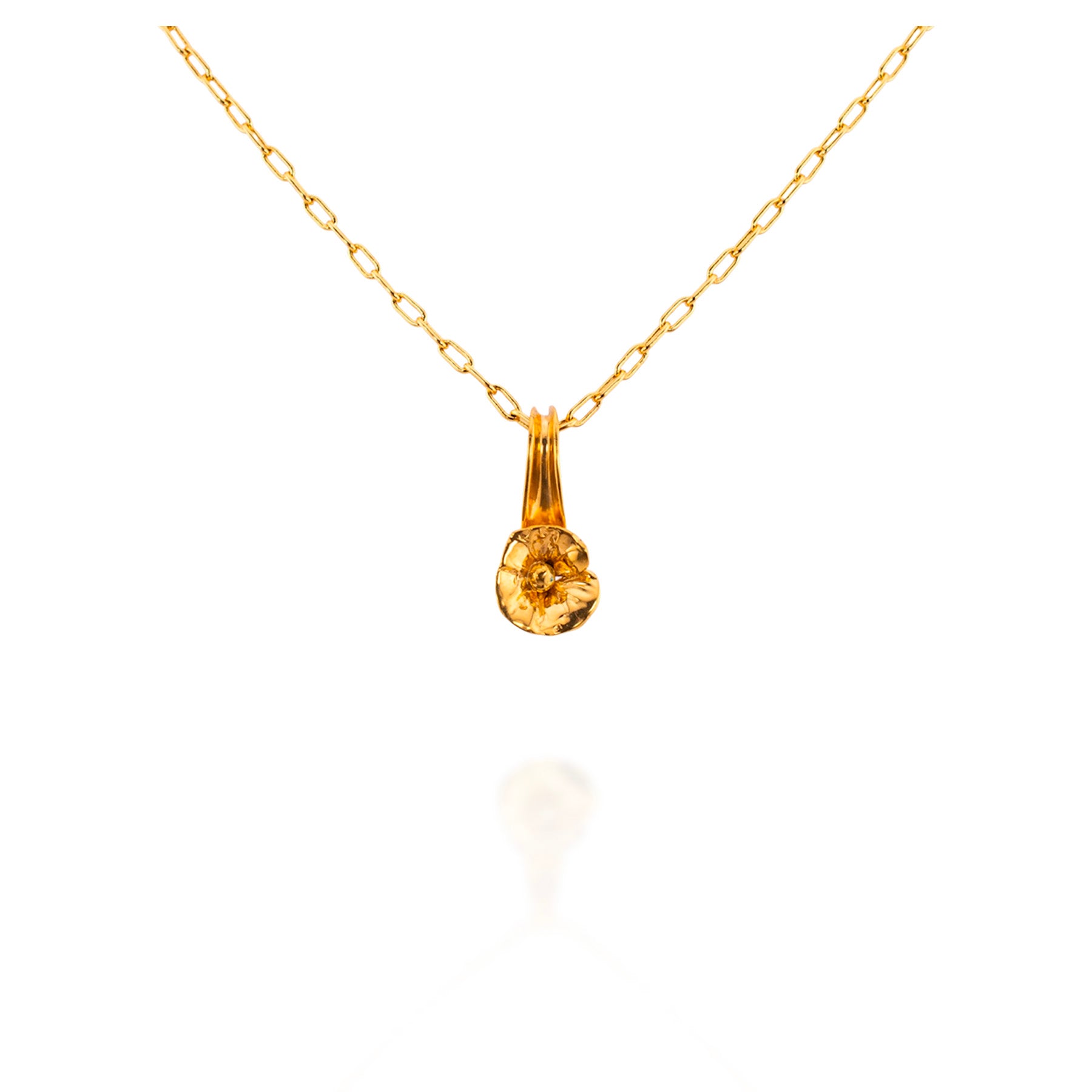 Poppy Necklace (Gold Plate)