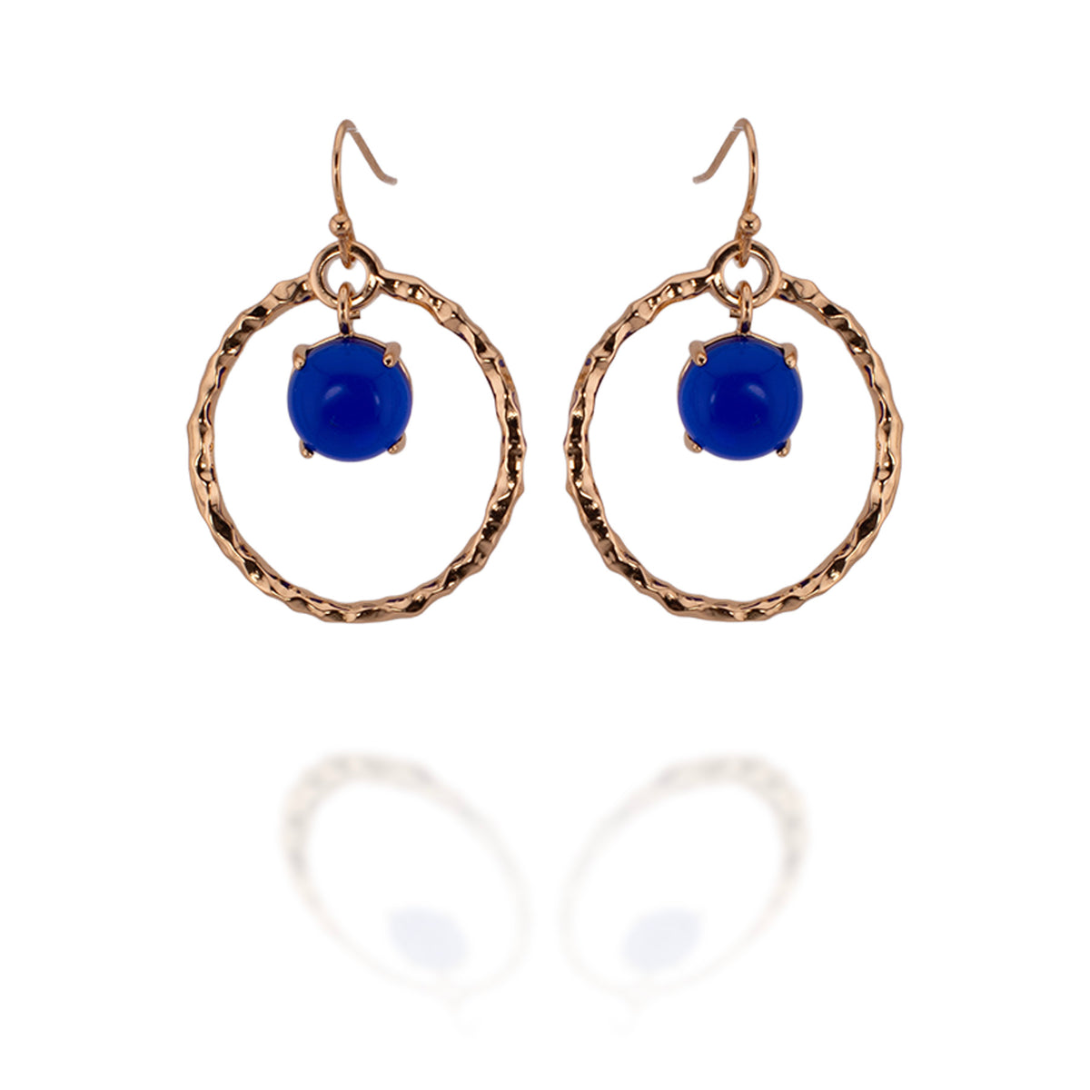 Antique Orbit Earrings (Cobalt) ♻️