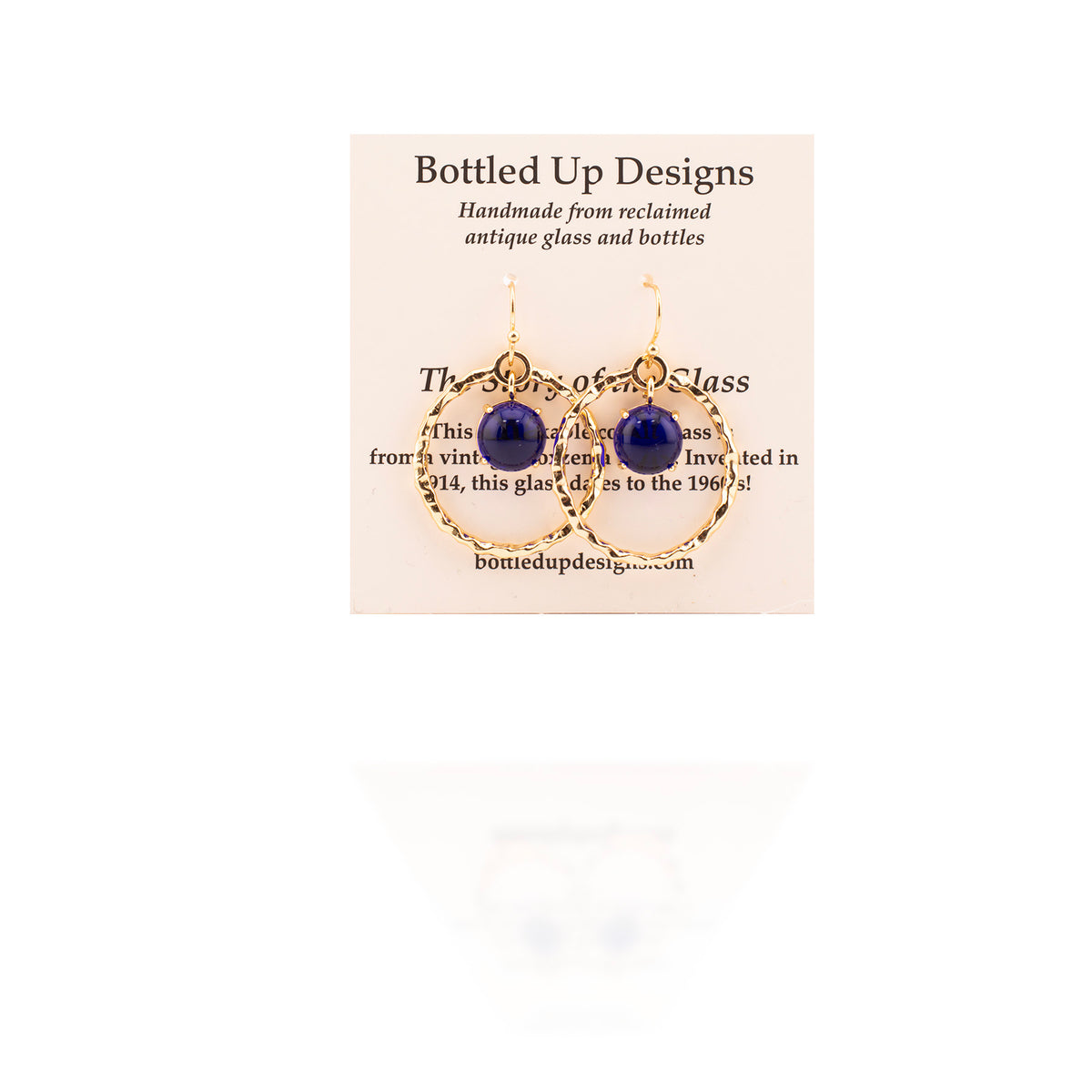 Antique Orbit Earrings (Cobalt) ♻️