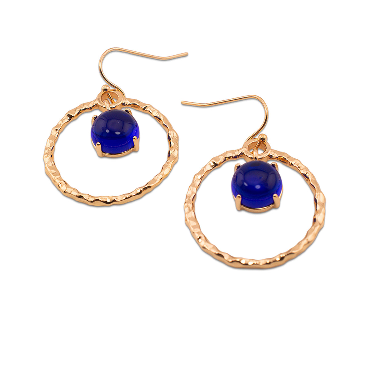 Antique Orbit Earrings (Cobalt) ♻️