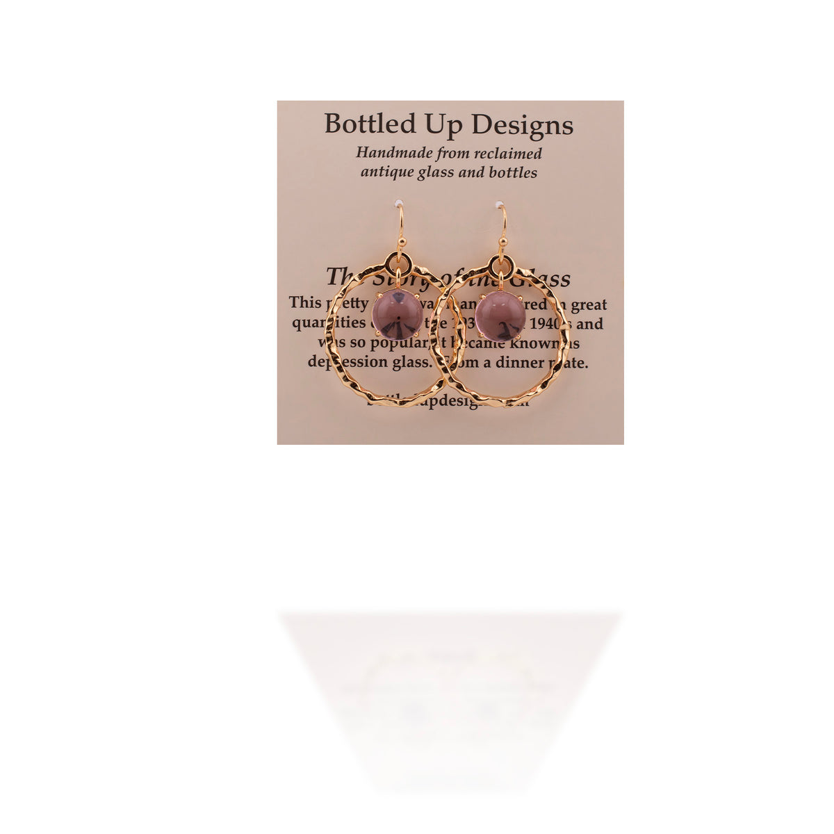 Antique Orbit Earrings (Pink) ♻️