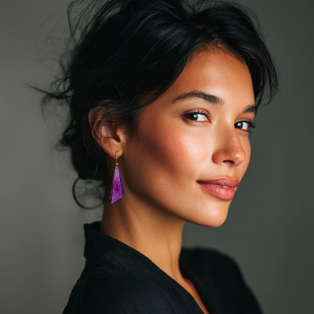 Dahlia in Descent Earrings