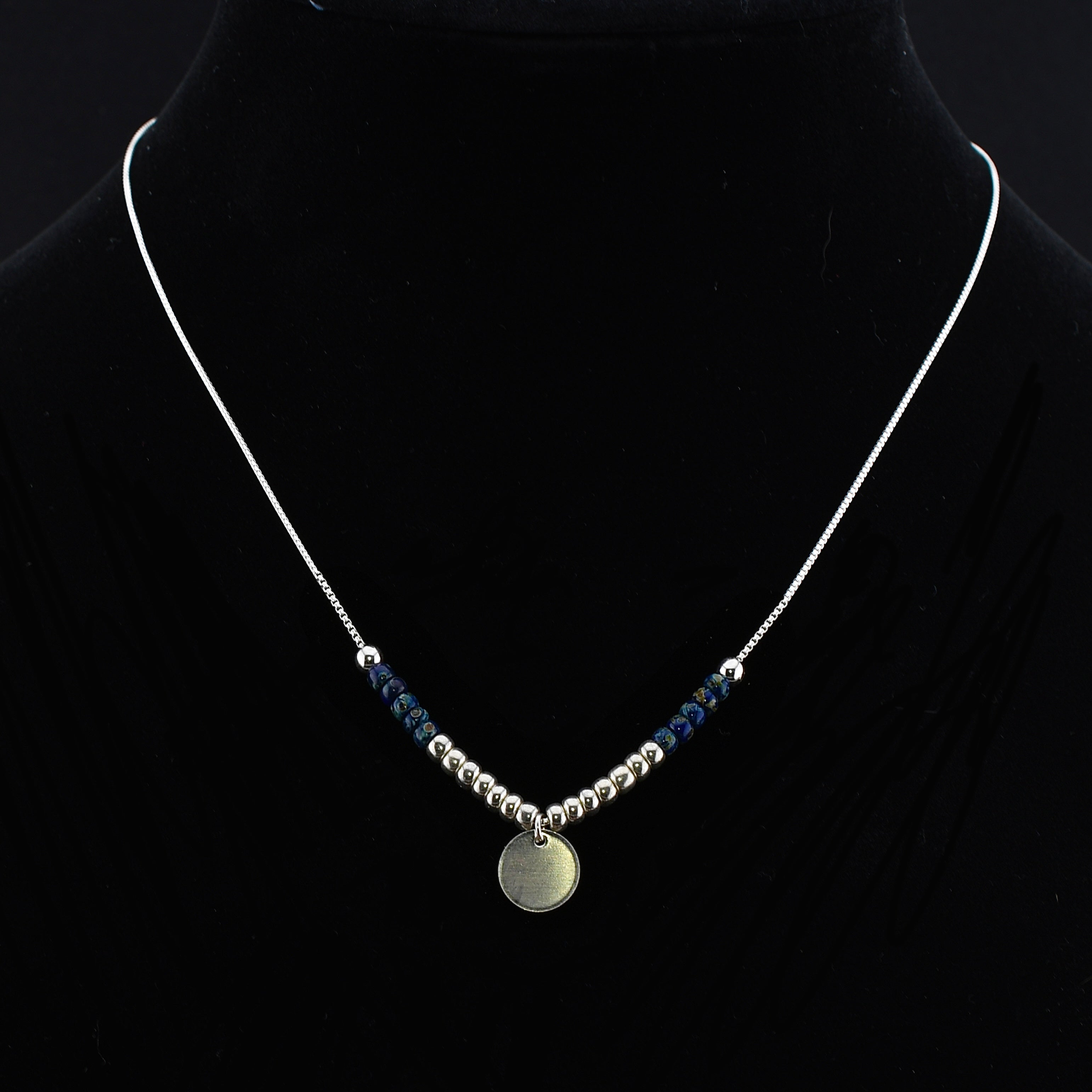 Indigo Sterling Silver Necklace