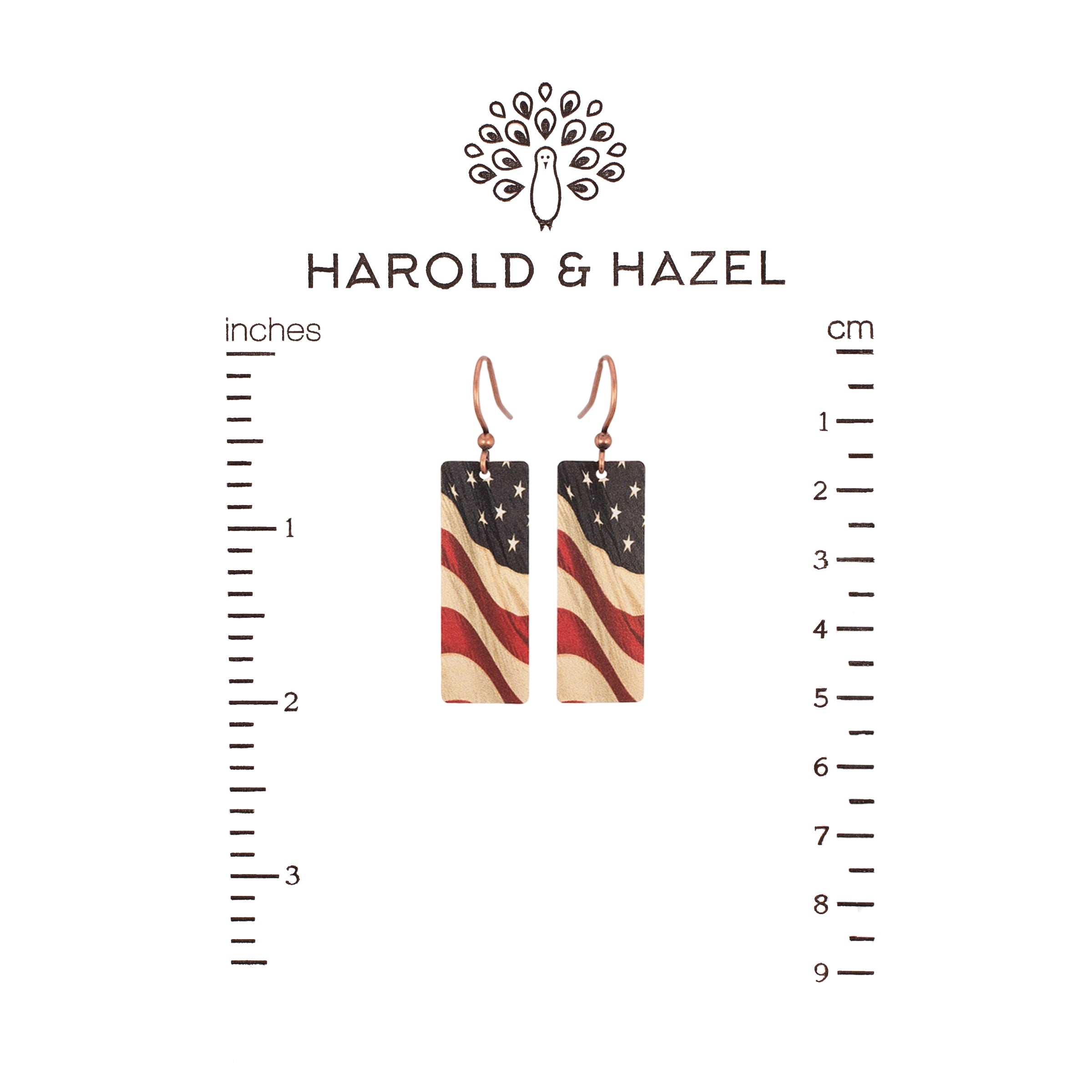 It's Our Flag Too Earrings Illustrated Light & DC Designs Harold & Hazel