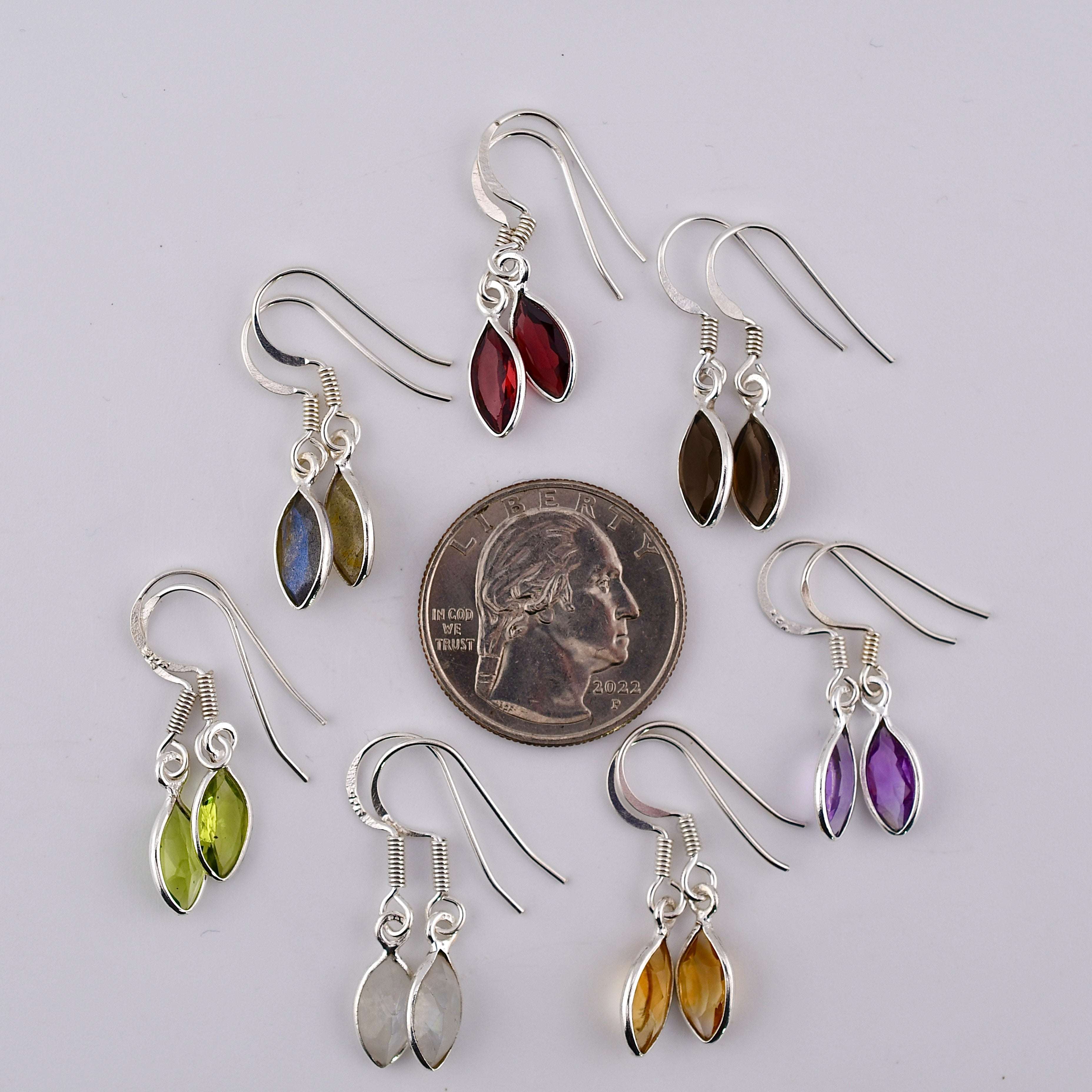 Marquise Gemstone Earrings (seven flavors!) Harold & Hazel Harold & Hazel