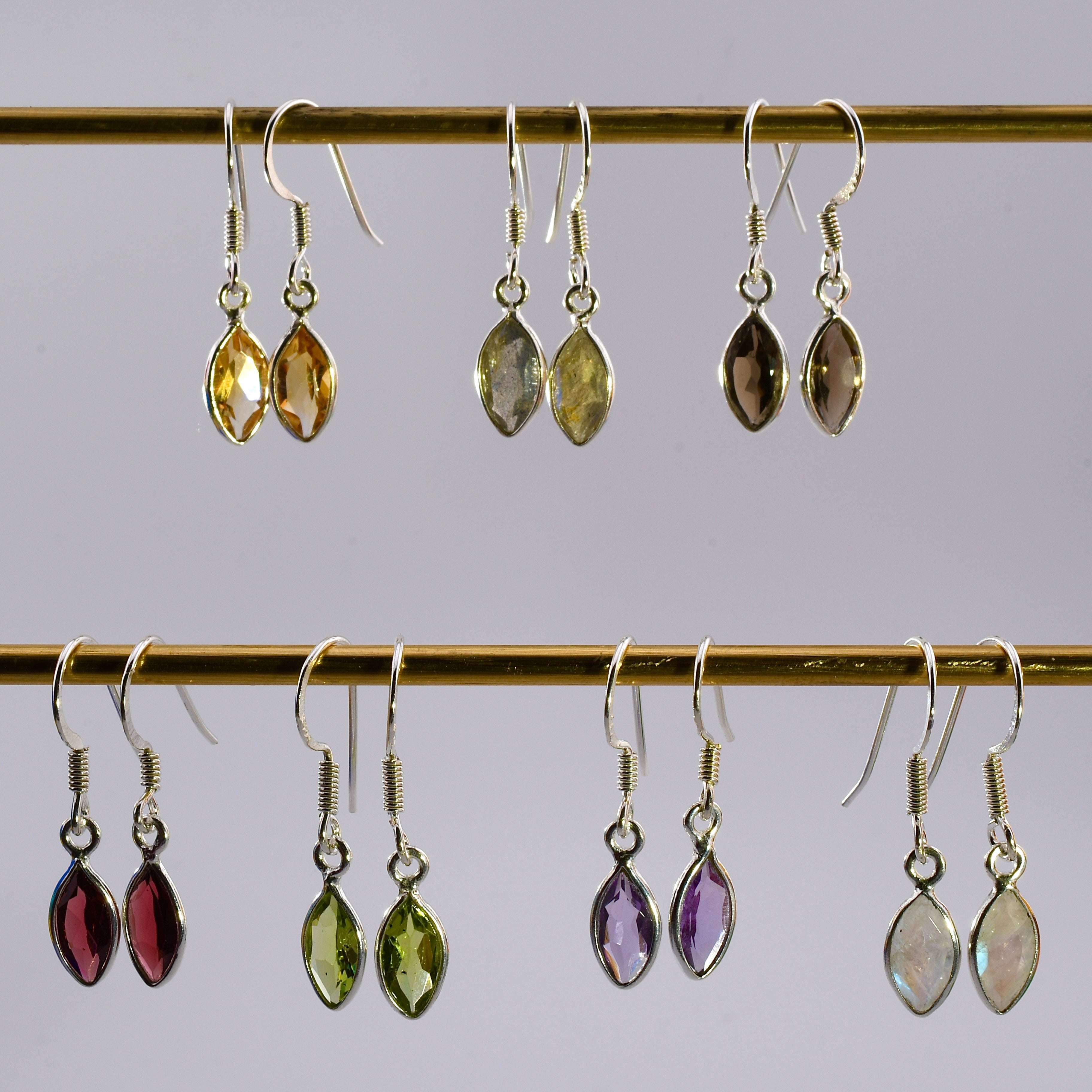 Marquise Gemstone Earrings (seven flavors!) Harold & Hazel Harold & Hazel