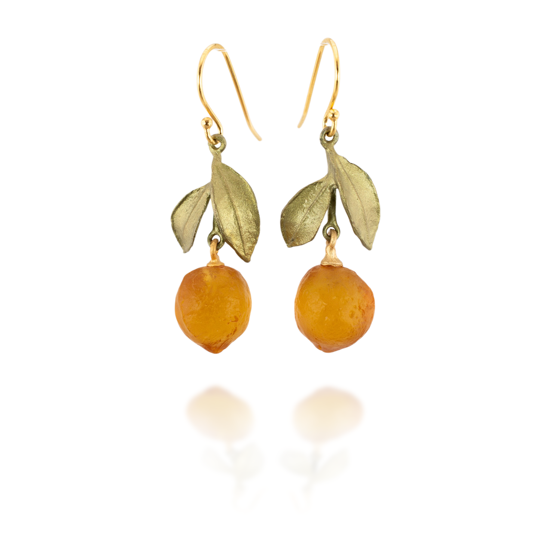 Orange Drop Earrings