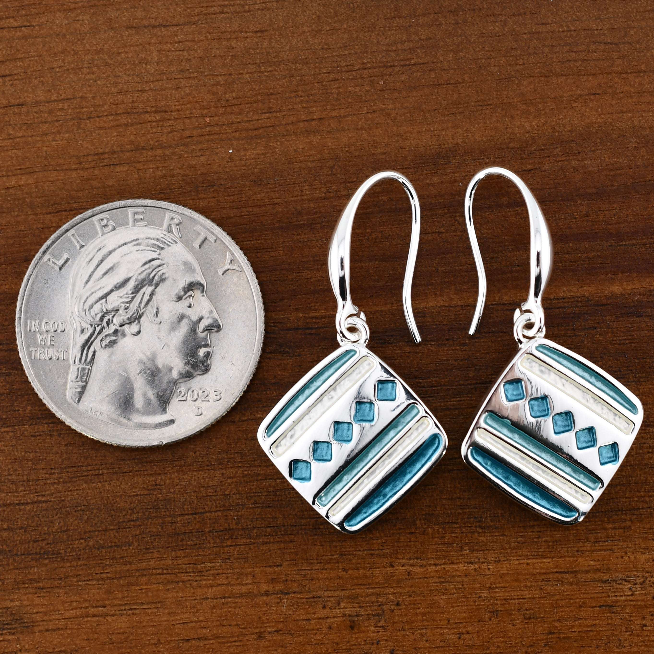 Quilt Square Earrings Origin Jewelry Harold & Hazel