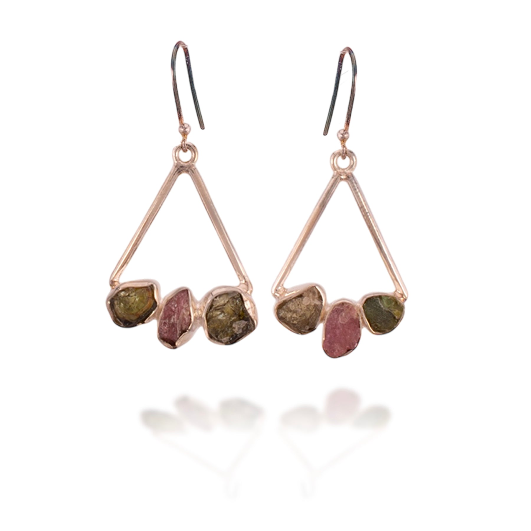 Raw Tourmaline Swing Earrings Harold & Hazel Harold & Hazel