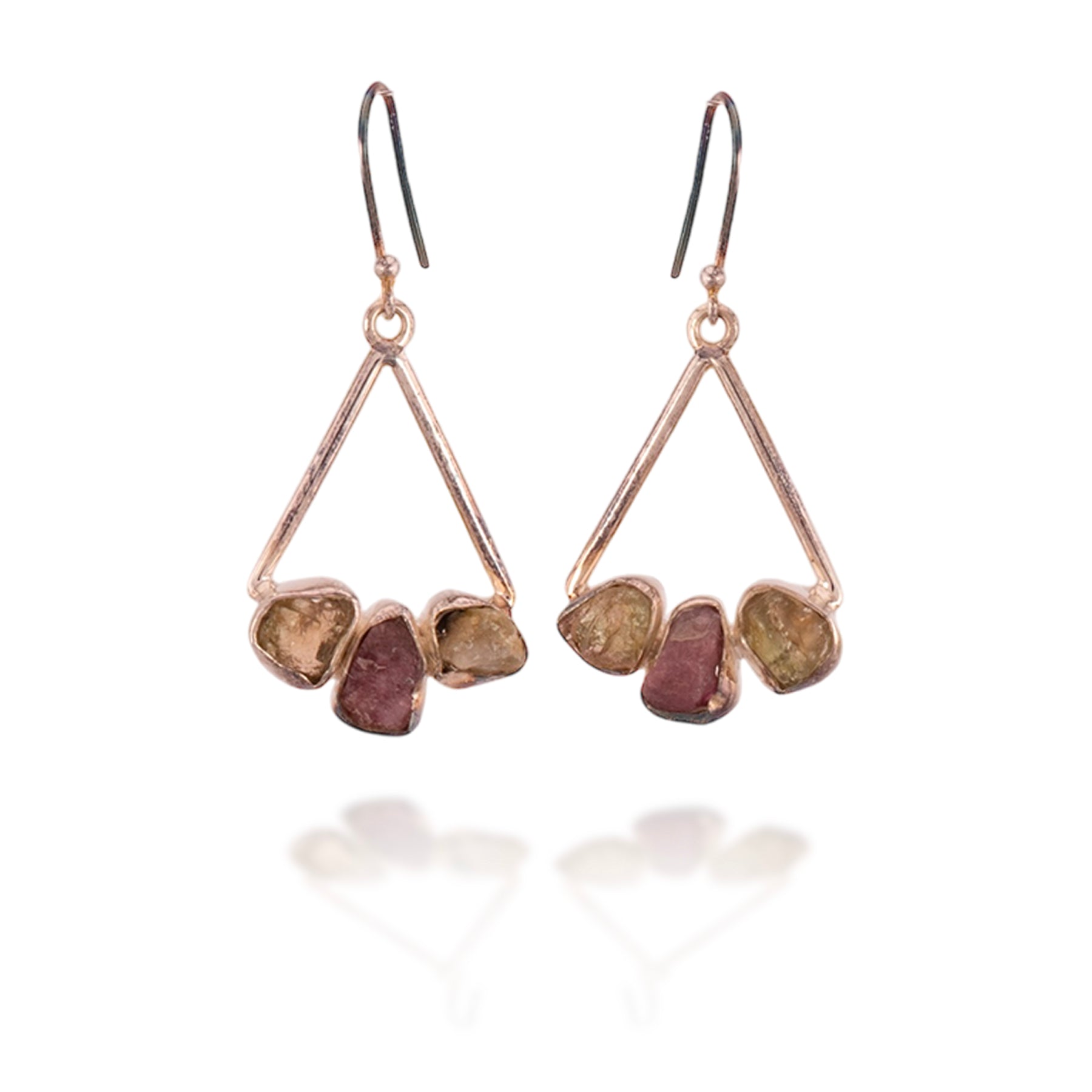 Raw Tourmaline Swing Earrings Harold & Hazel Harold & Hazel