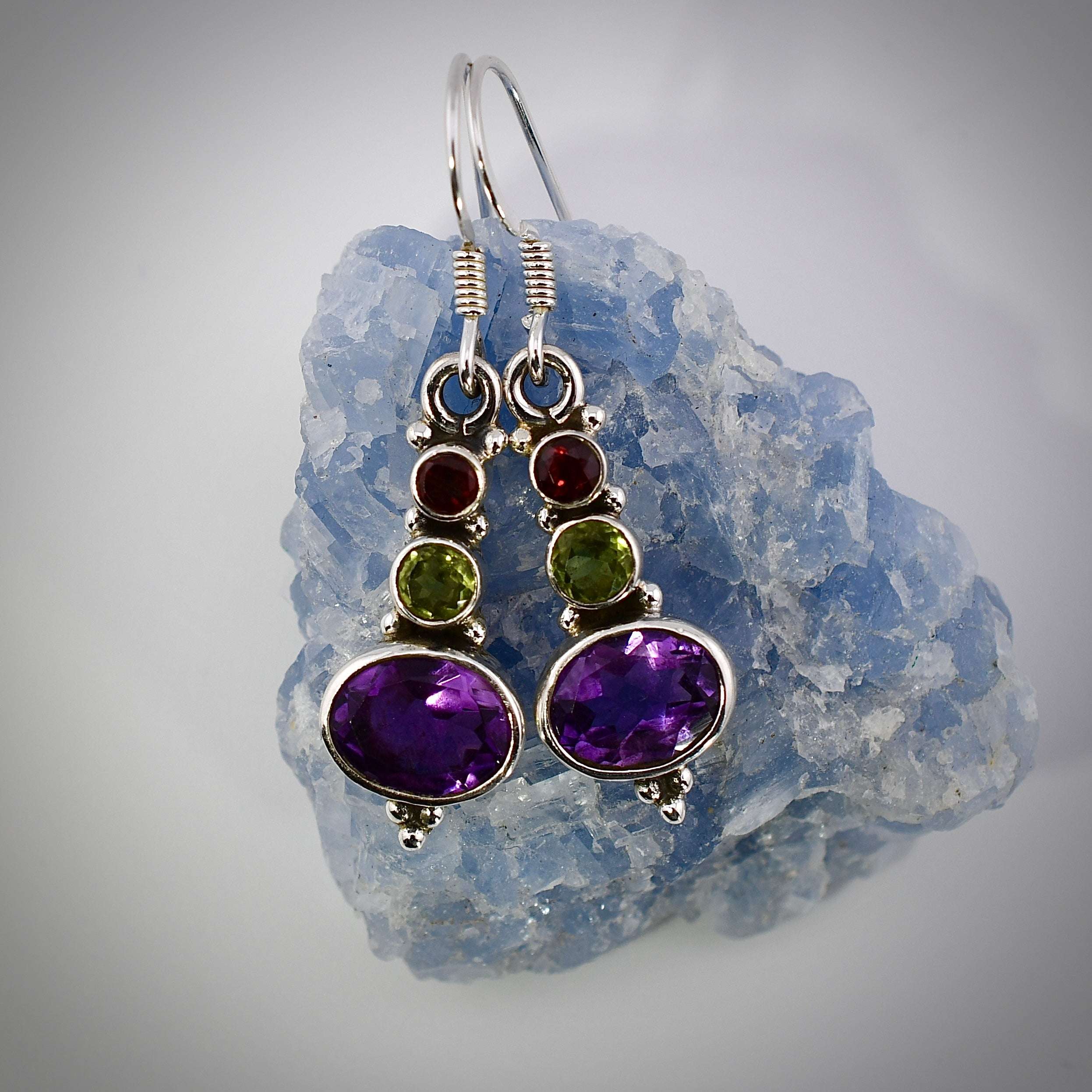 Tiered Amethyst Earrings Harold & Hazel Harold & Hazel