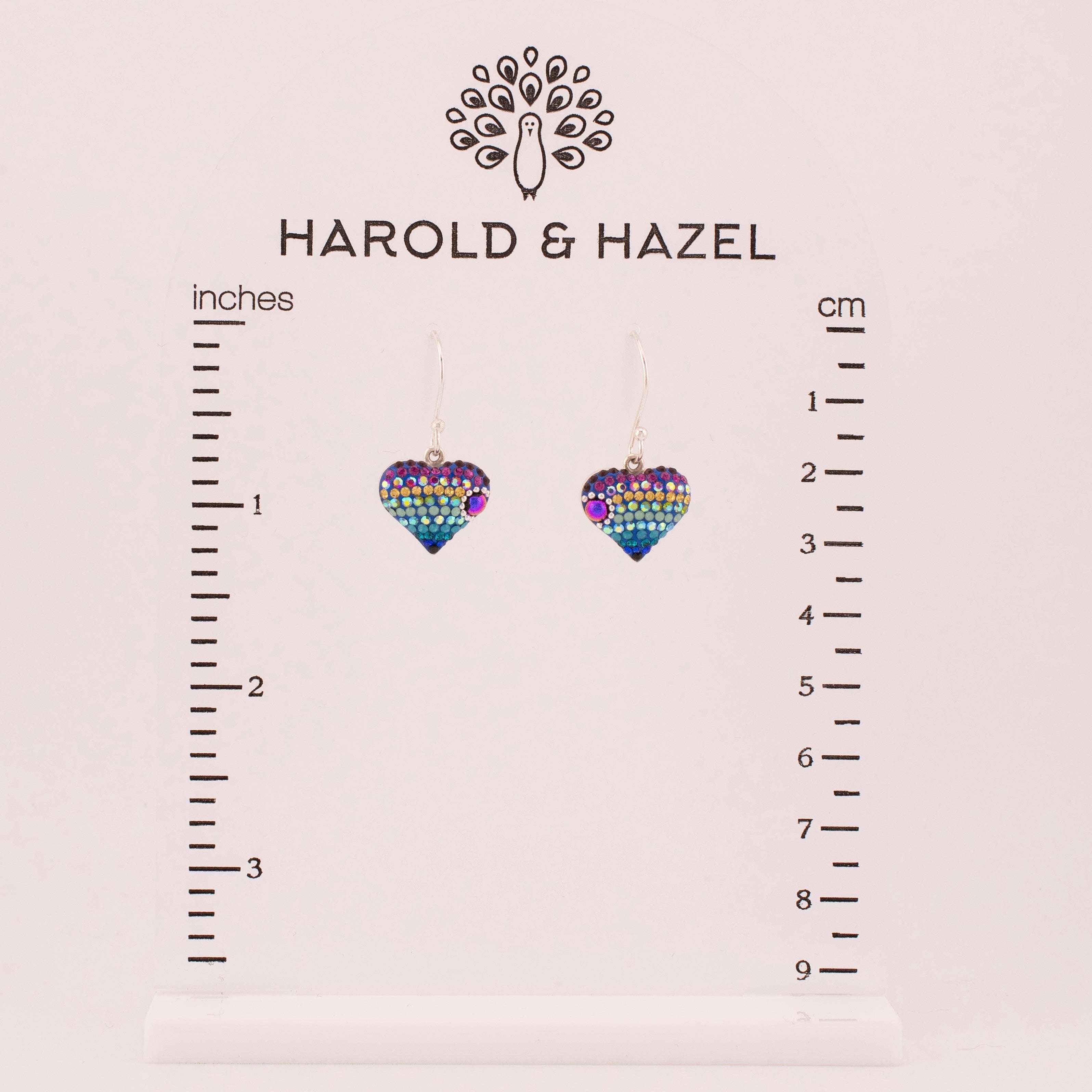 Vibrant Heart Earrings (Aurora) Mosaico Jewels Harold & Hazel