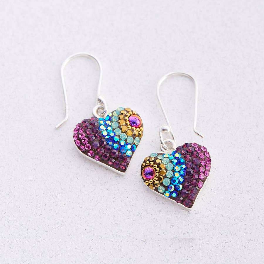 Vibrant Heart Earrings (Twilight) Mosaico Jewels Harold & Hazel