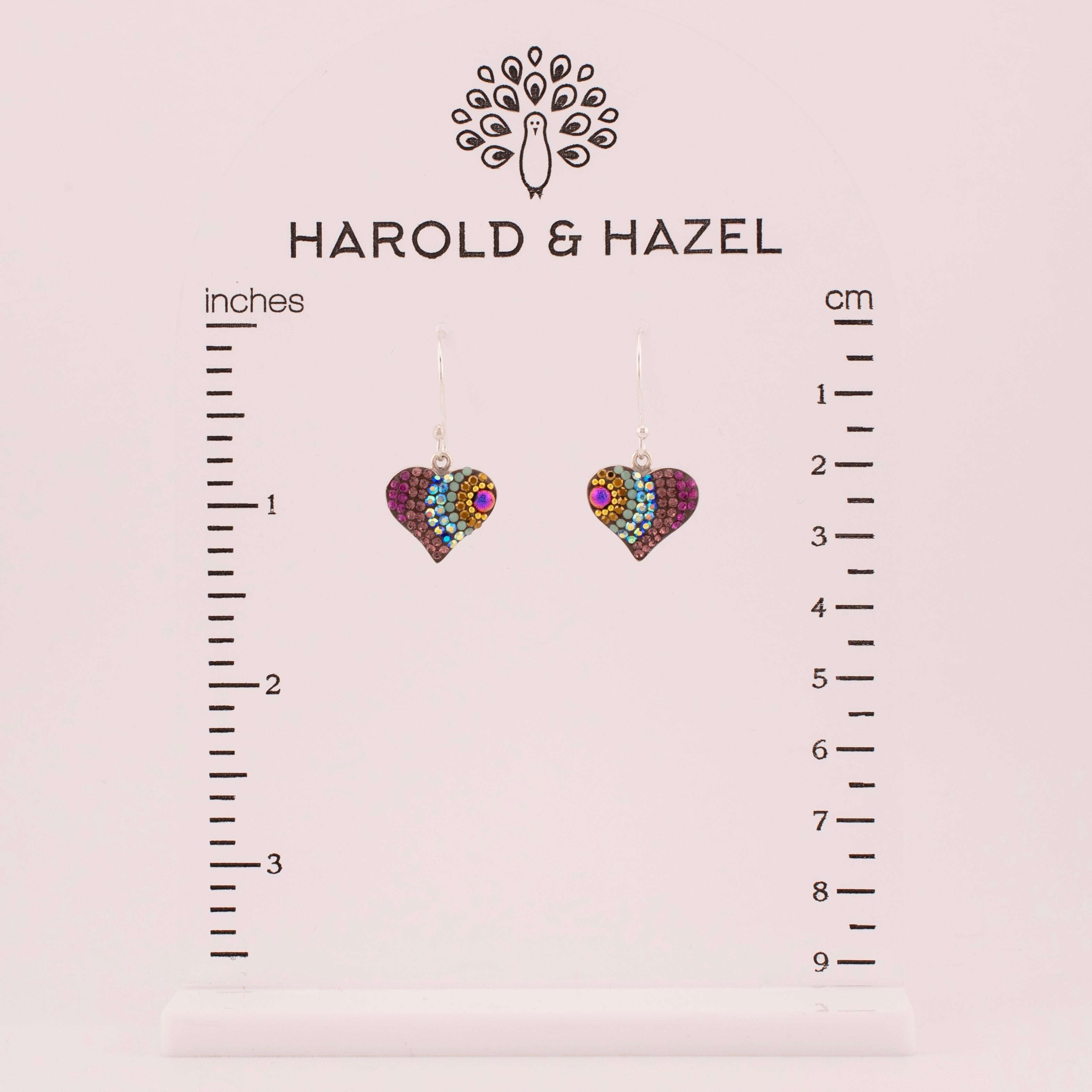 Vibrant Heart Earrings (Twilight) Mosaico Jewels Harold & Hazel