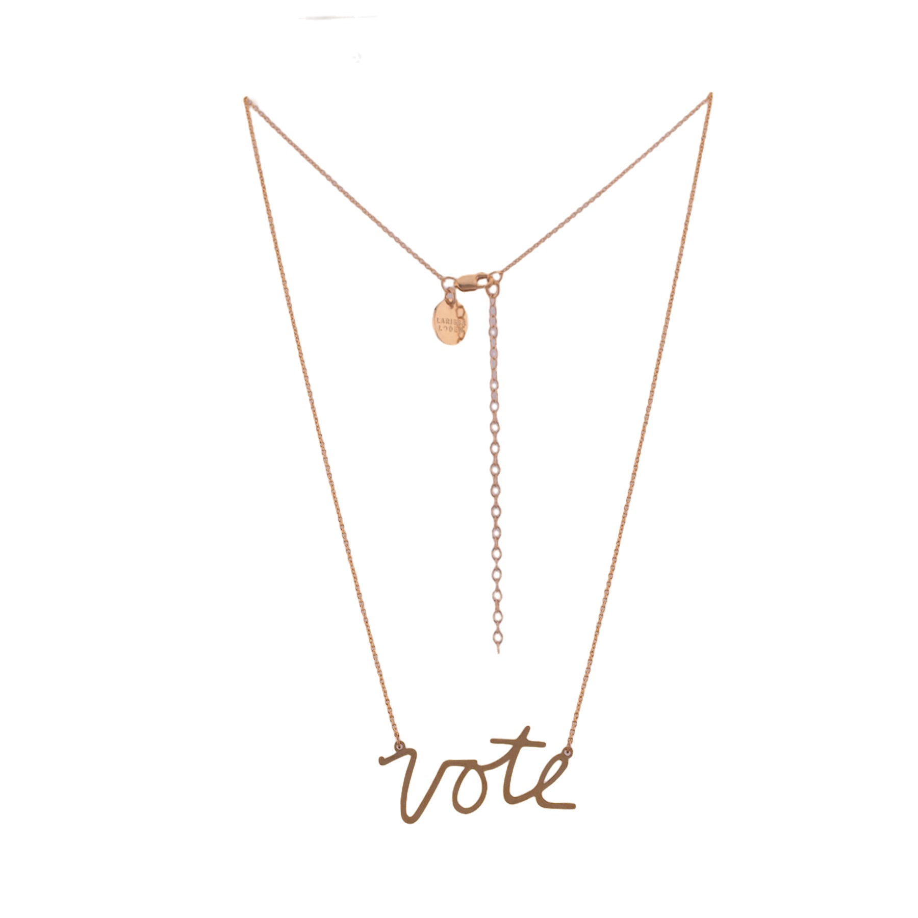 Vote Necklace Larissa Loden Harold & Hazel