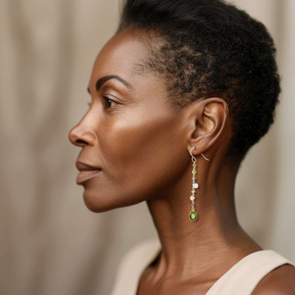 Wildflower Dangle Earrings by Amelia Rose Jewelry from Harold Hazel Sterling Silver