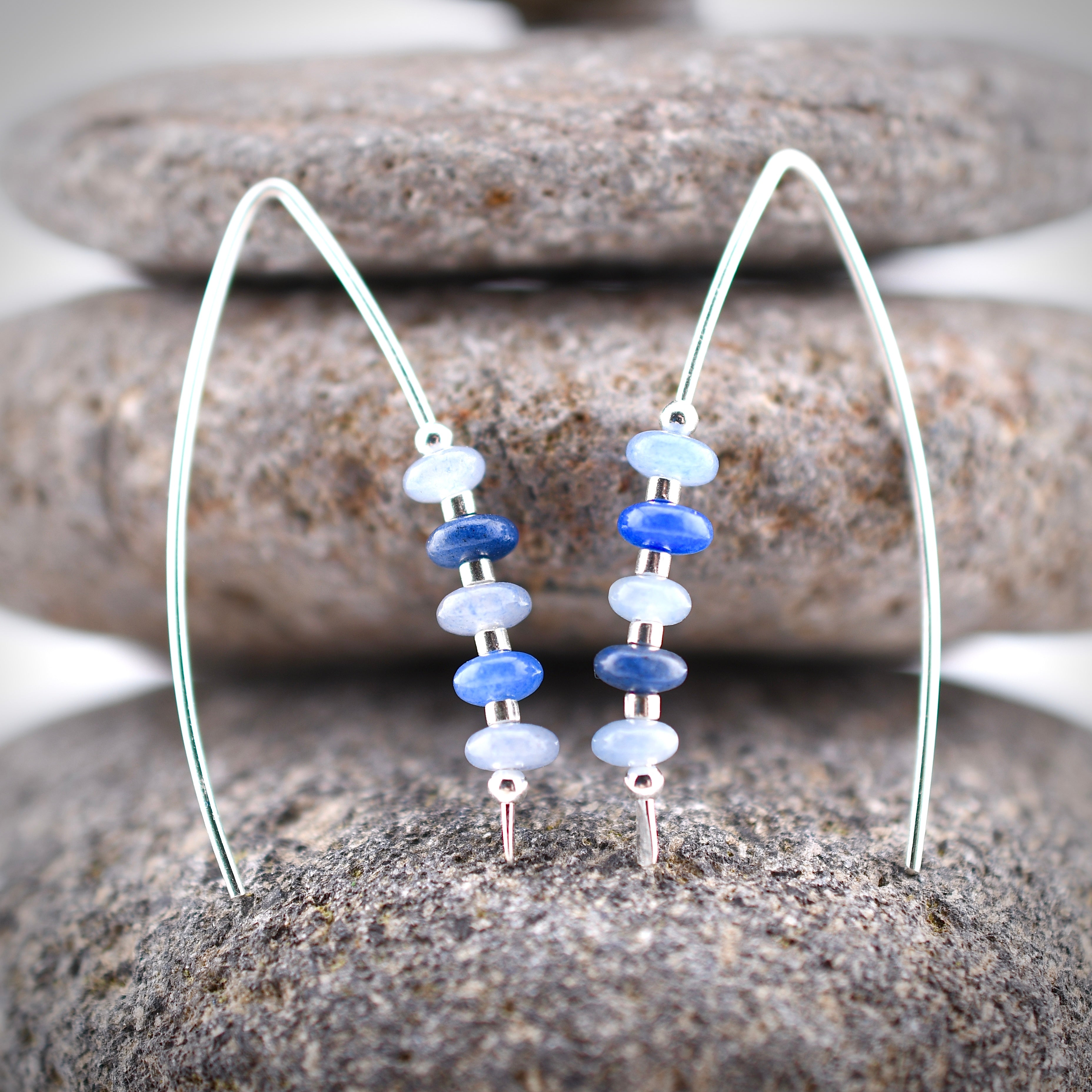 Blue Jeans Threader Earrings