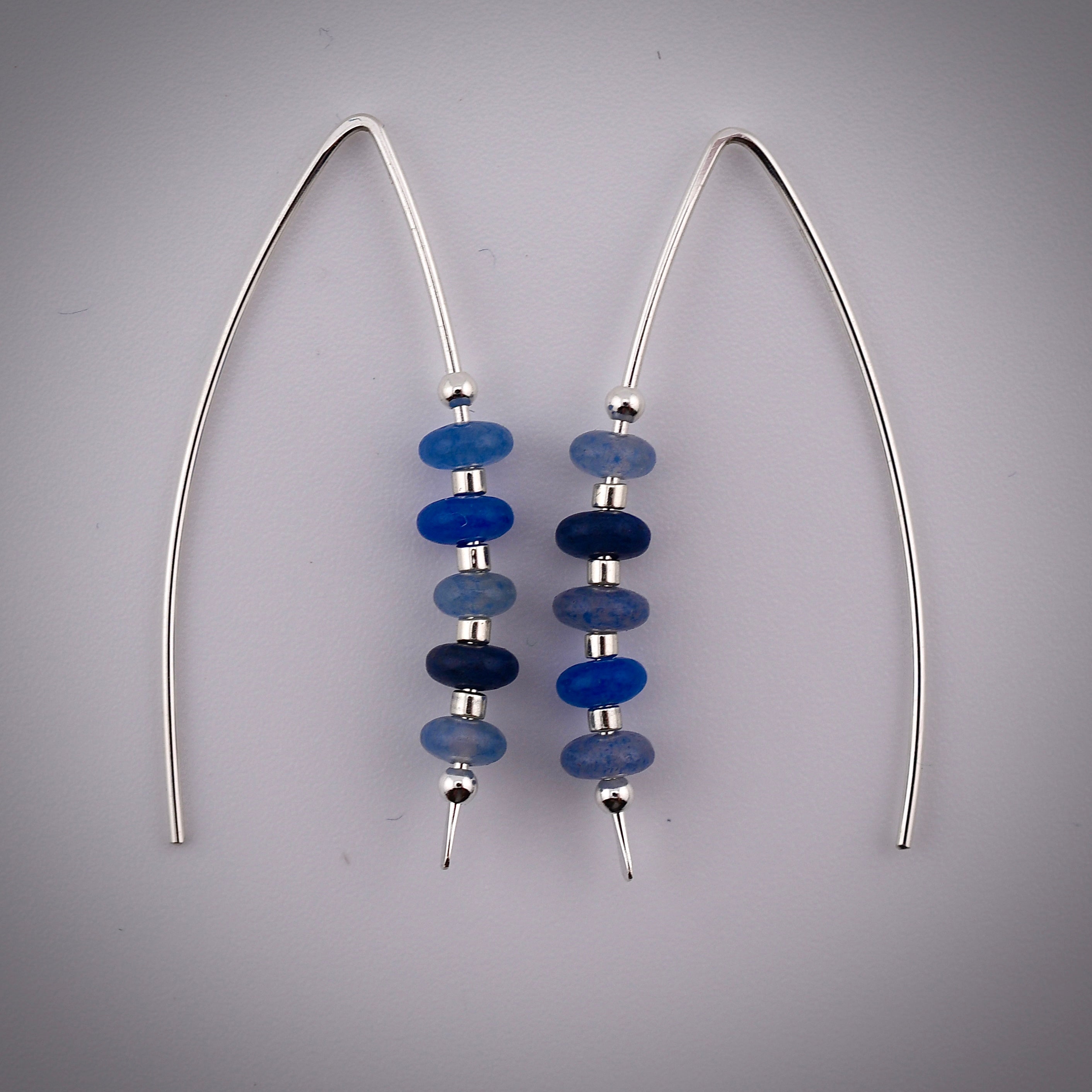 Blue Jeans Threader Earrings