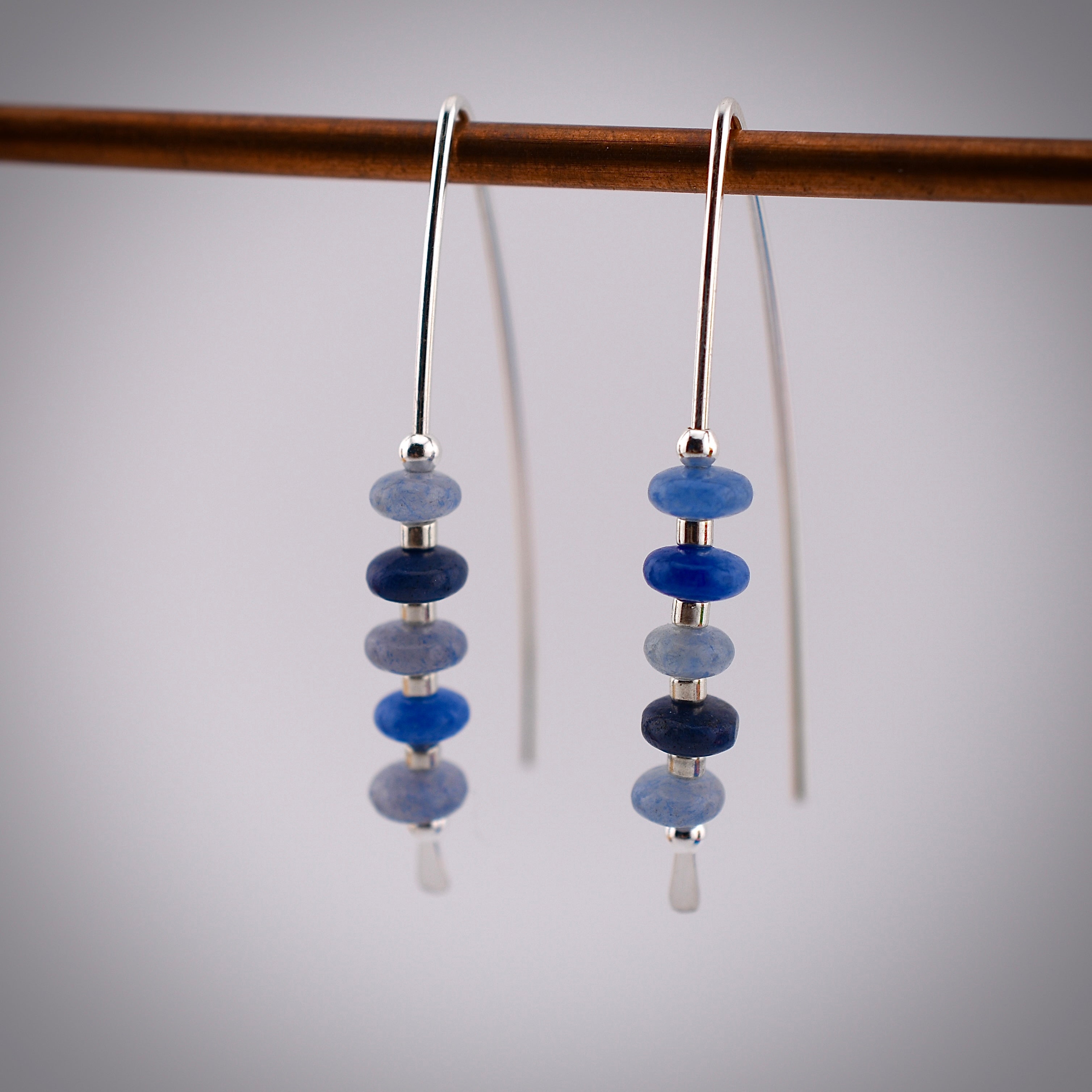 Blue Jeans Threader Earrings