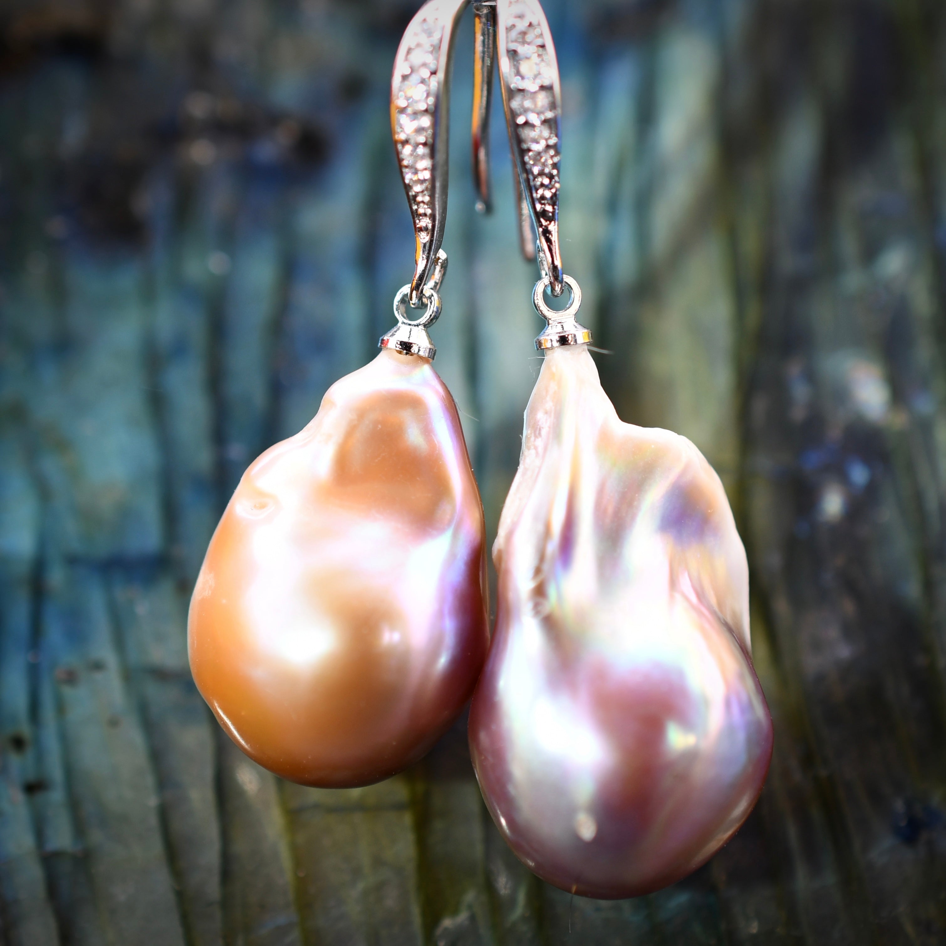 Chunky Freshwater Pearl Earrings by Harold & Hazel