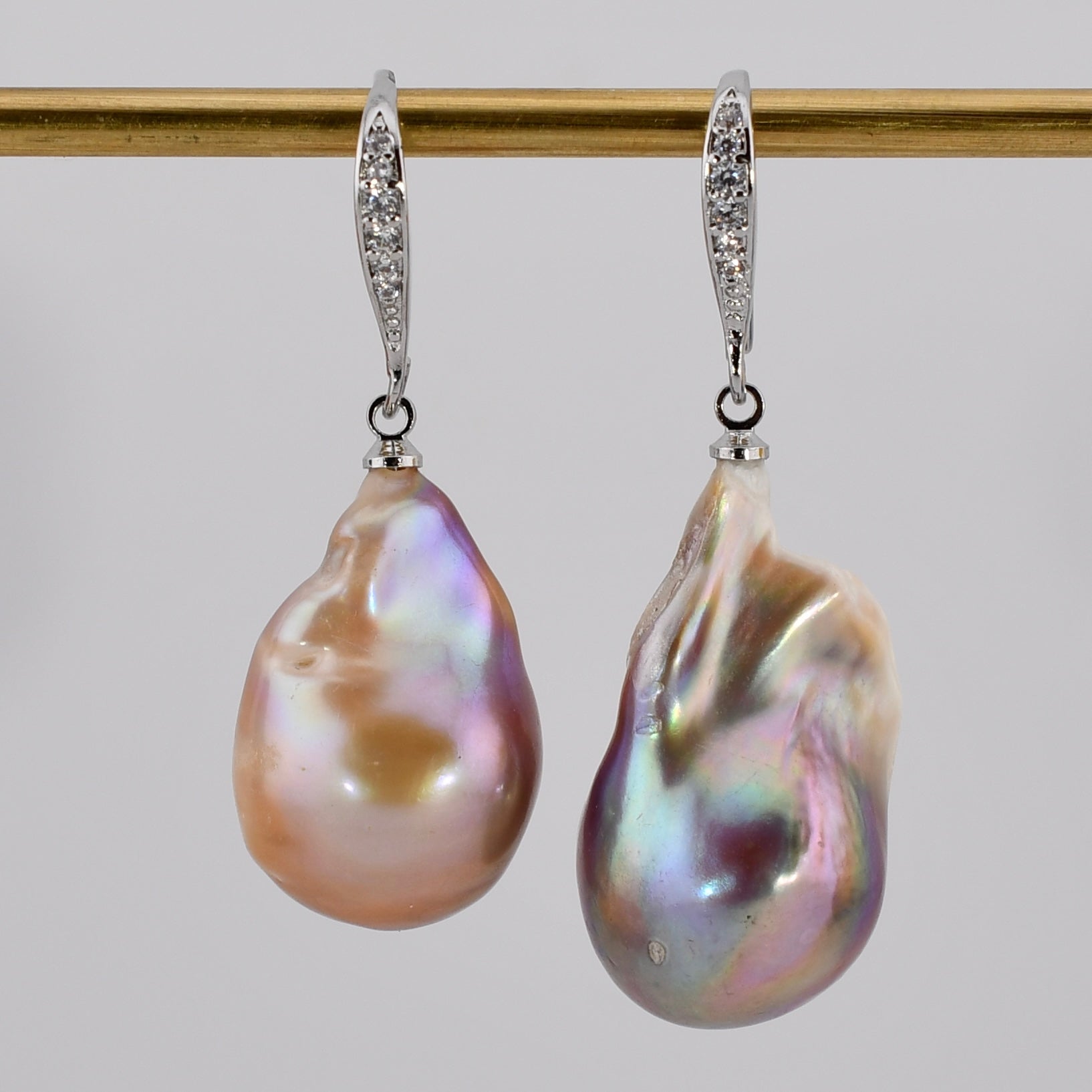 Chunky Freshwater Pearl Earrings by Harold & Hazel