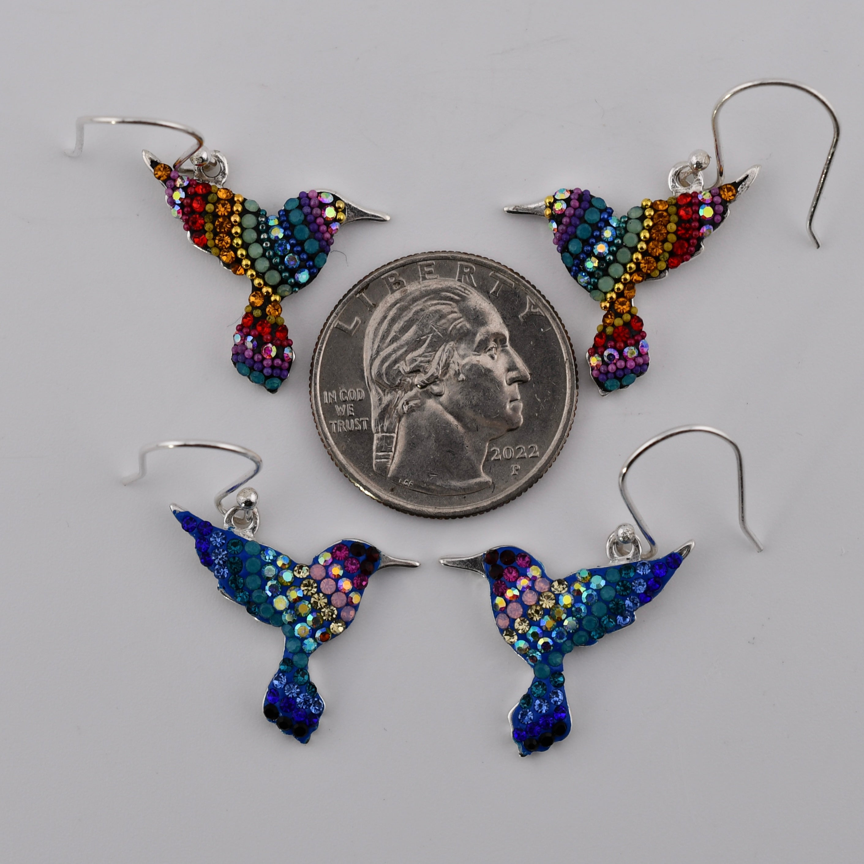 Hummingbird Earrings (Aurora)