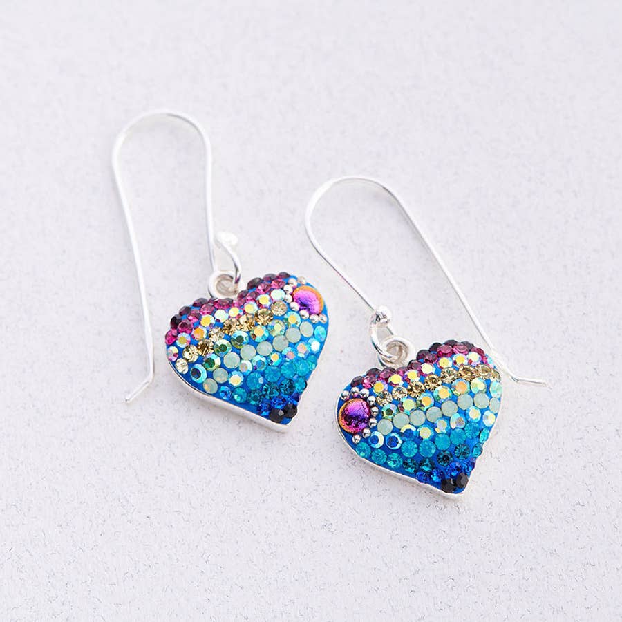 Vibrant Heart Earrings (Aurora)