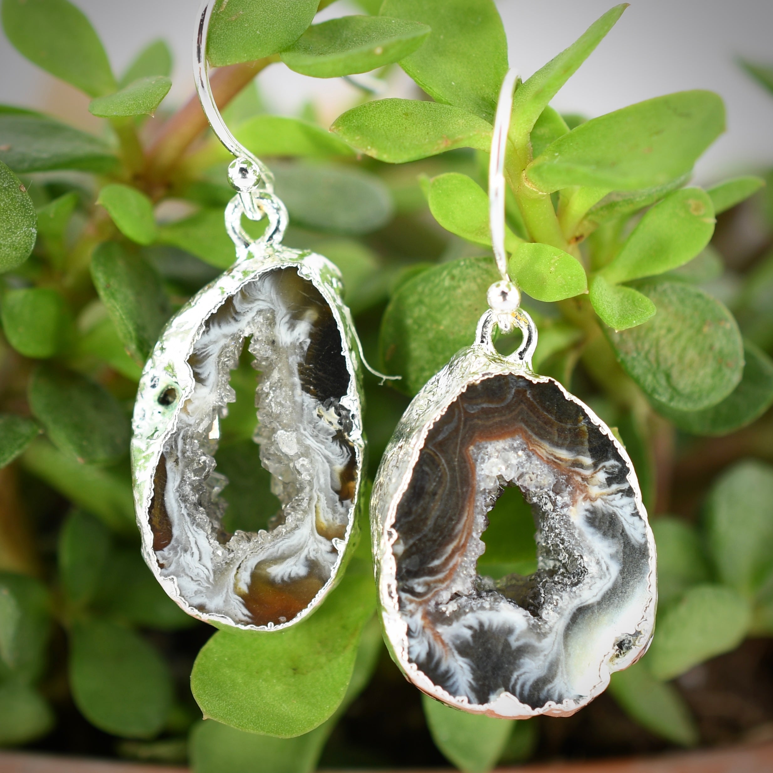 Geode Slice Earrings by Harold & Hazel