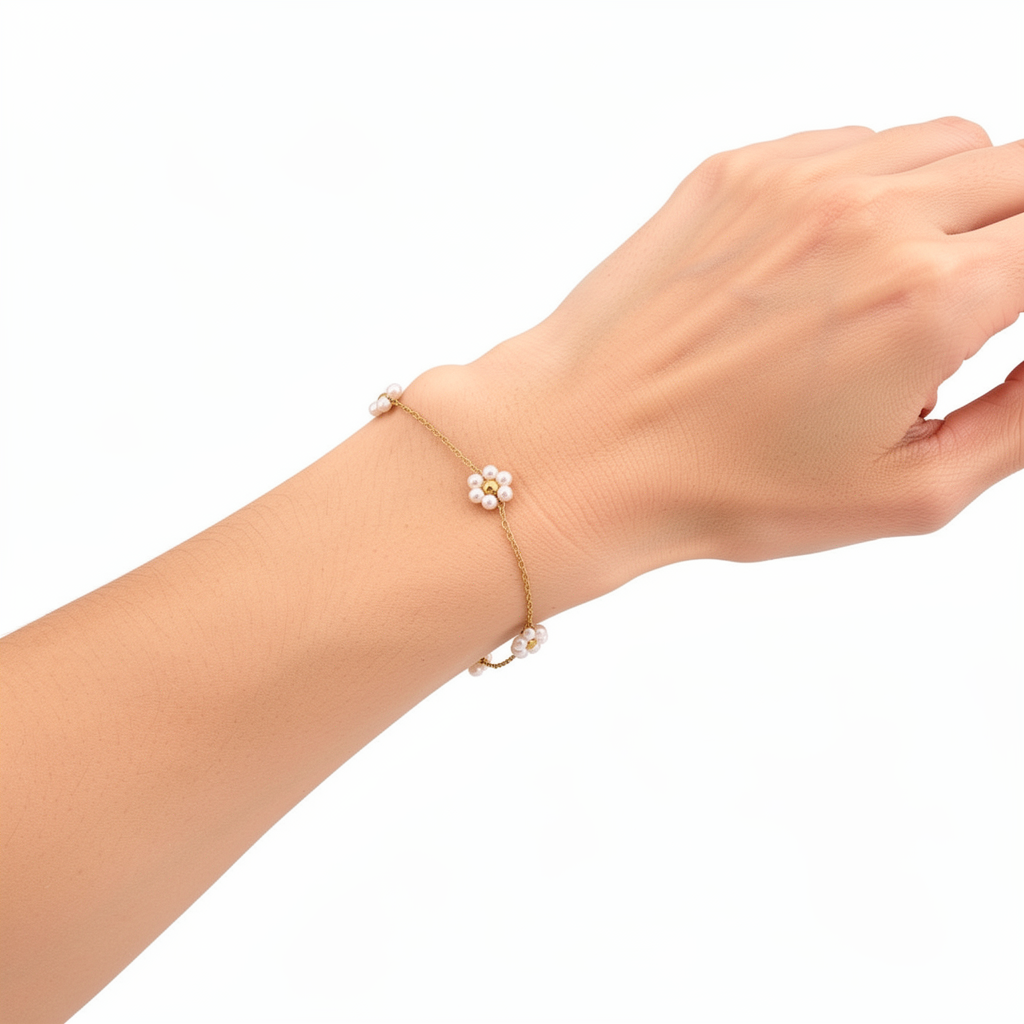 Golden Daisy Chain Bracelet