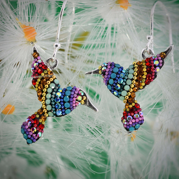 Hummingbird Earrings (Kaleidescope)