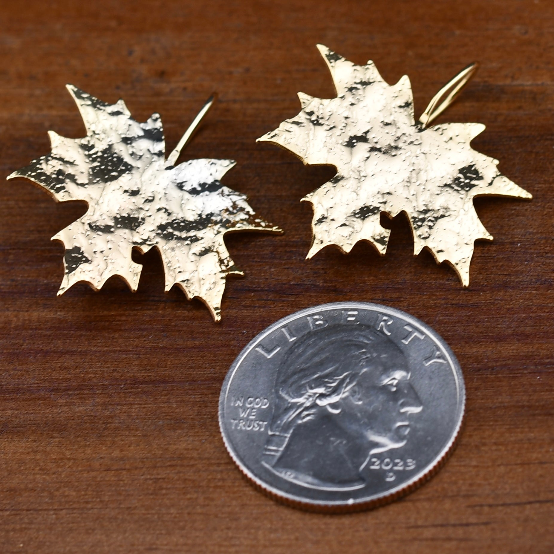 Maple Leaf Earrings by Harold & Hazel