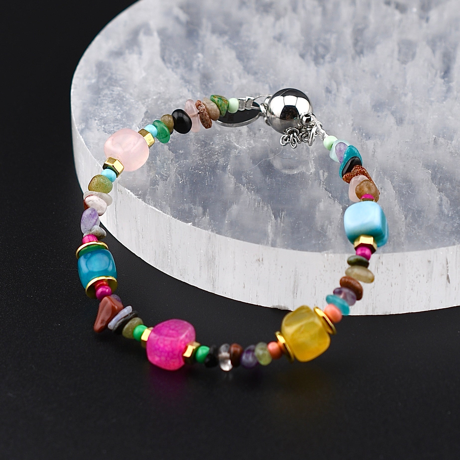 Mixed Gemstone Bracelet by Arran Bay | Harold & Hazel