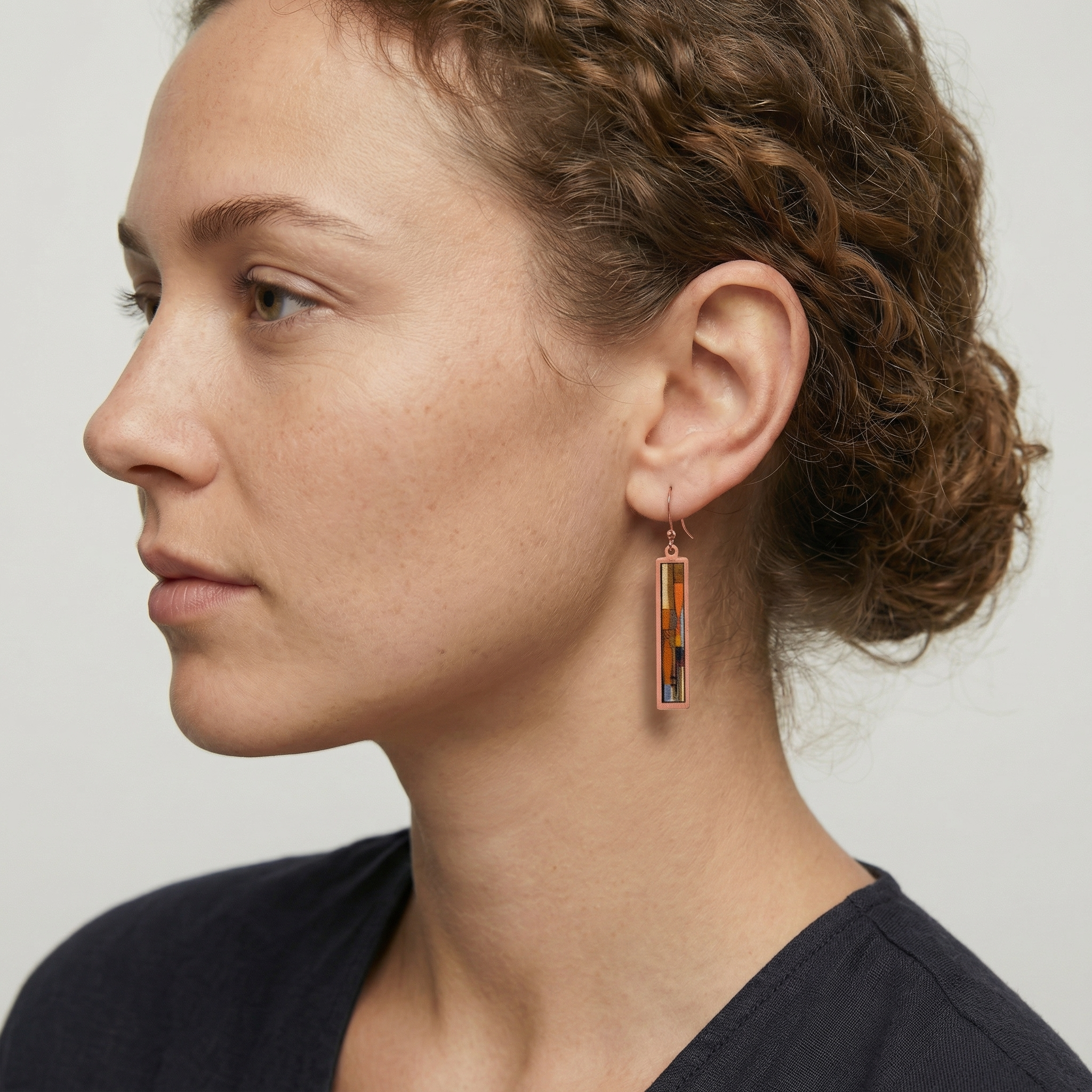 Composition in Ochre Earrings
