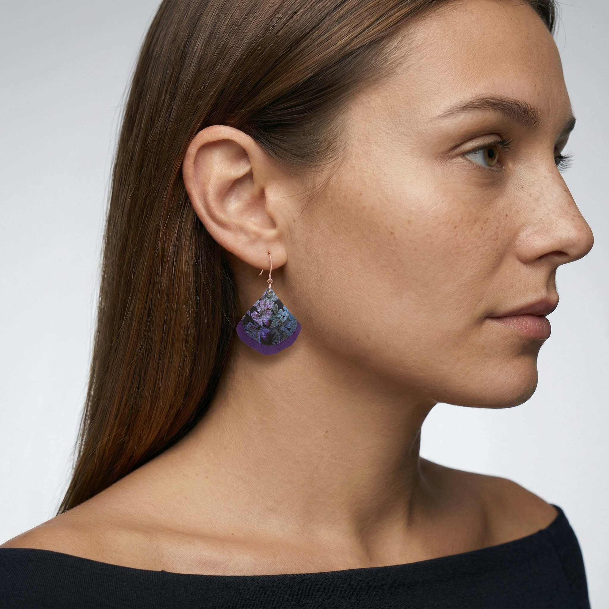 Nocturne in Plum Earrings