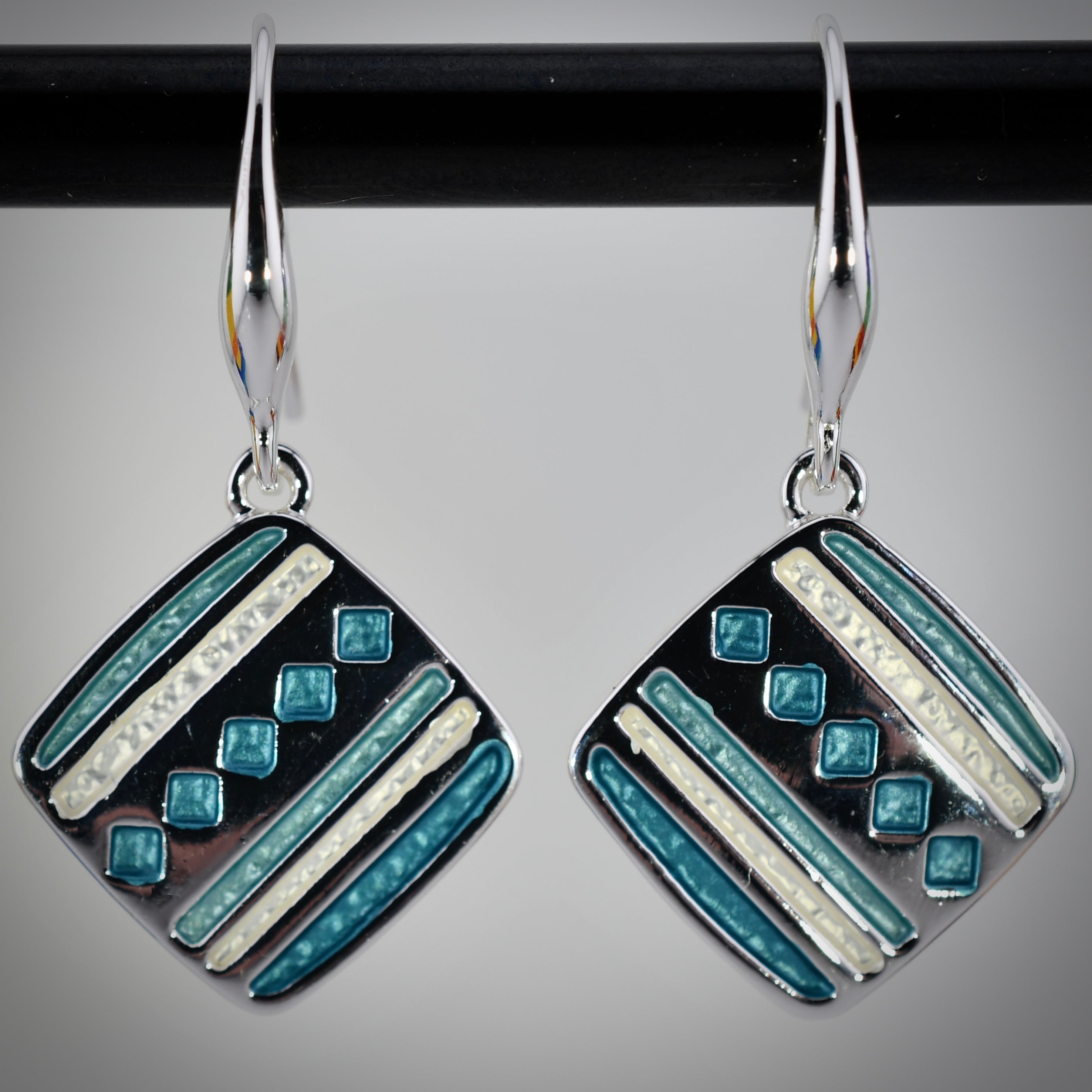 Quilt Square Earrings by Origin Jewelry for Harold & Hazel