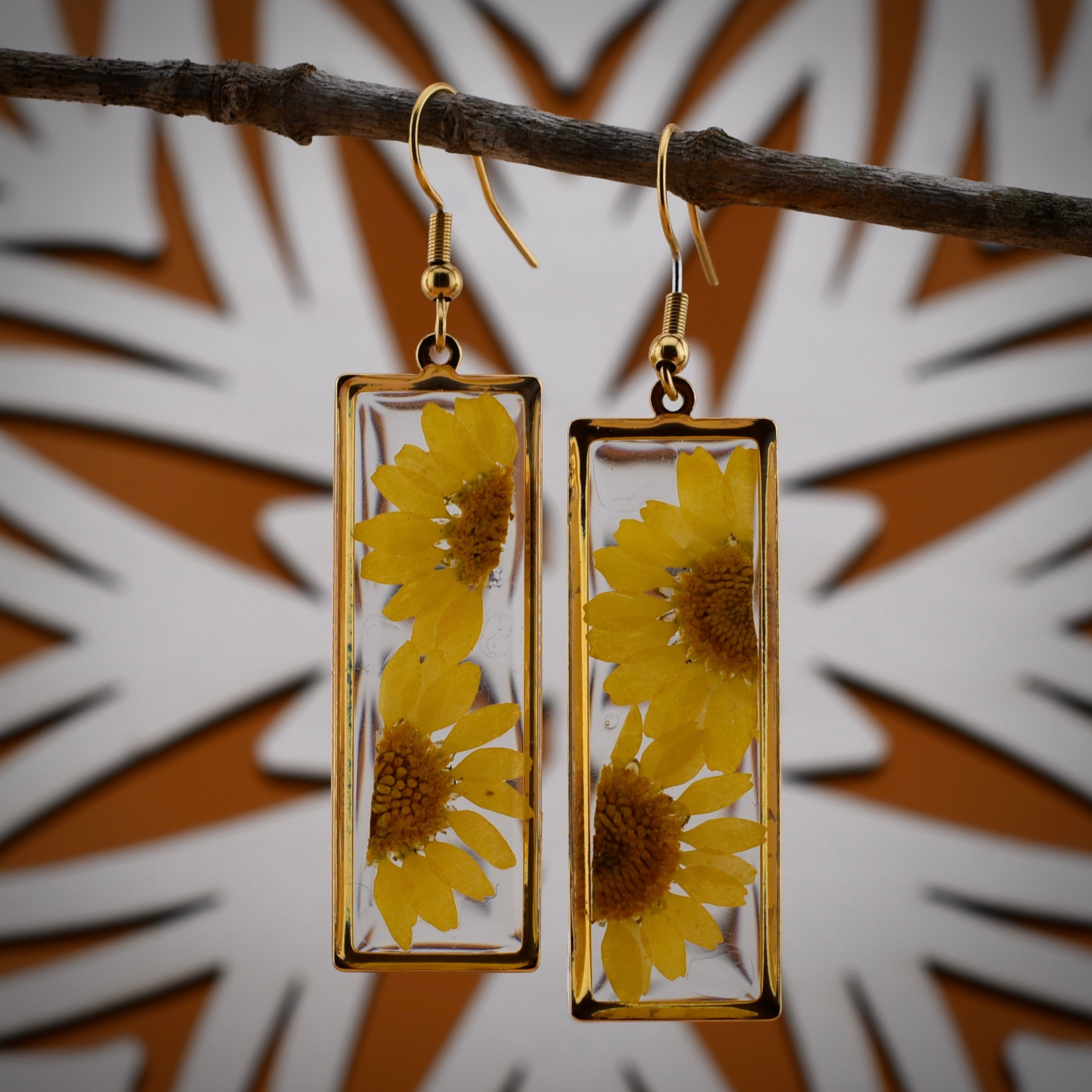 Skylight Sunflower Earrings by Harold & Hazel