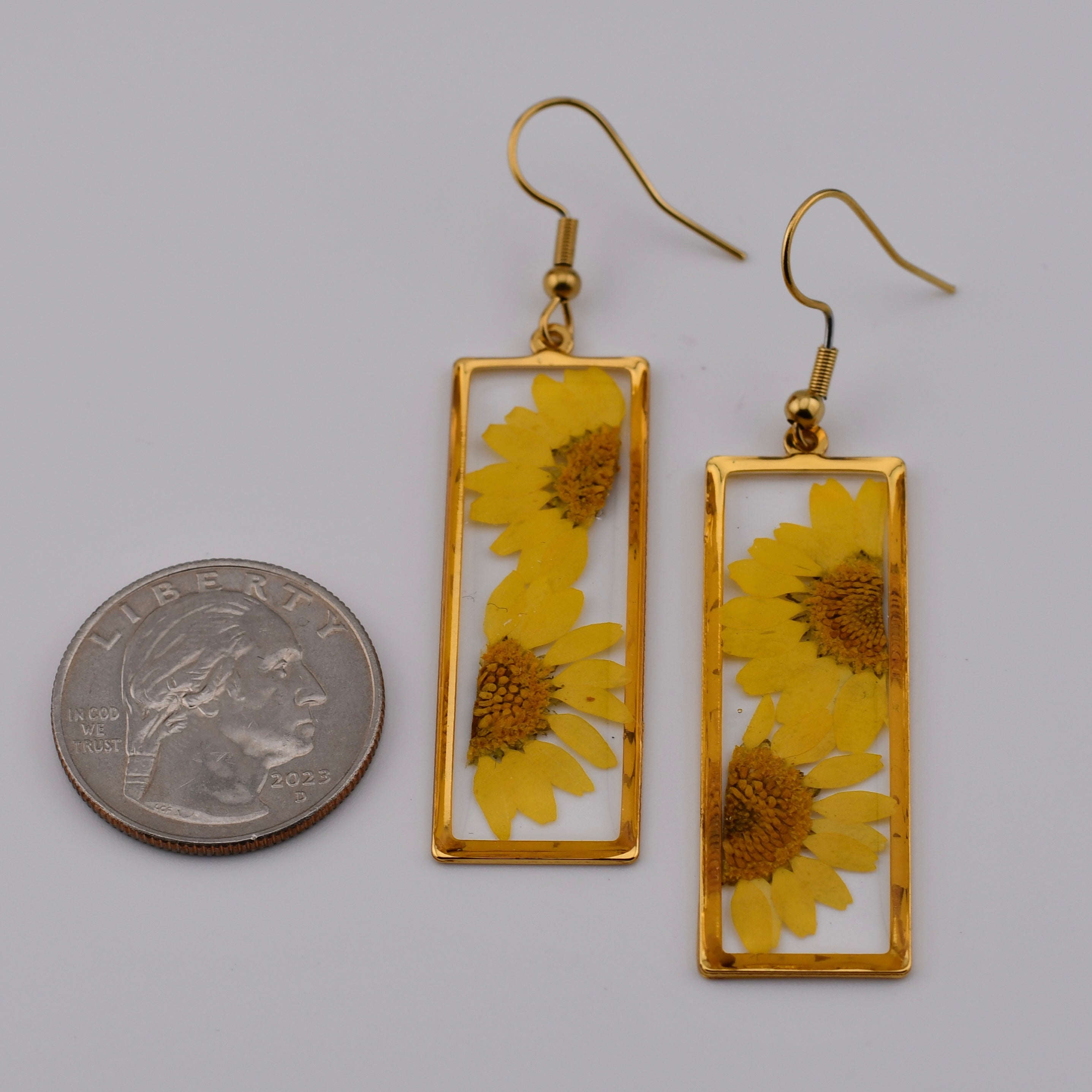 Skylight Sunflower Earrings by Harold & Hazel