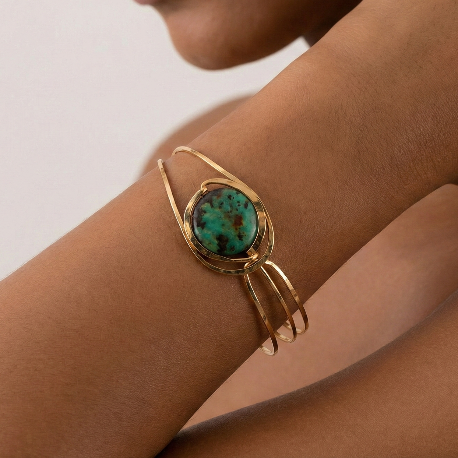 Turquoise Moon Cuff